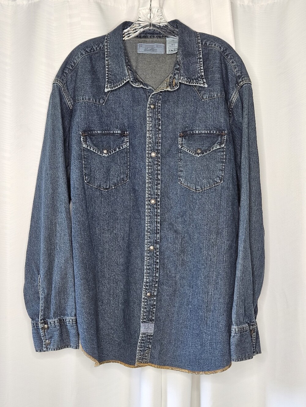 Levi's 2004 denim long sleeve shirt with metal snaps size 3XL